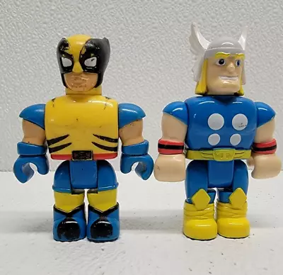 Mega Bloks Marvel Figures Thor Wolverine Avenger Vintage Toys • $7.73