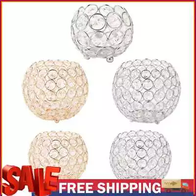 Artificial Crystal Bowl Candle Holders Aromatherapy Home Weddings Party Decor • $22.54