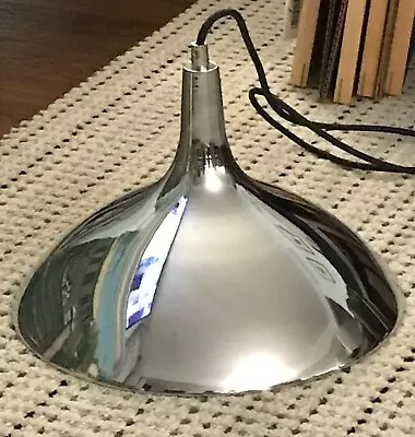 Pendant Chrome Ceiling Lamp With Mirrored Finish MCM -- 14  Wide • $89