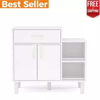 Kitchen Cabinet W/Drawer &2 Door Cupboard Pantry Storage Microwave Cabinet Home • $104.99