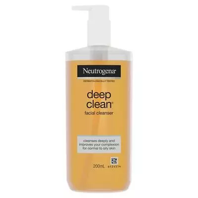 Neutrogena Deep Clean Facial Cleanser Normal To Oily Skin 200mL • $11.99