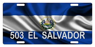 El Salvador Flag Custom License Plate Emblem 503 Version • $13.57