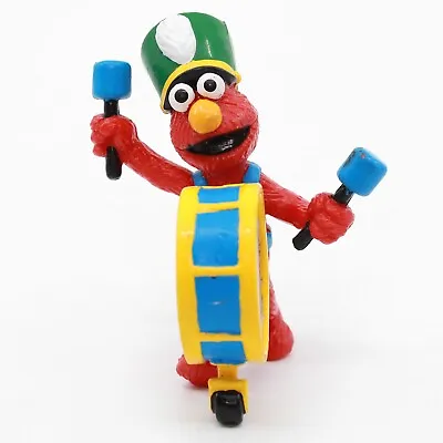 Marching Band ELMO Playing Drum 2.5  Applause PVC Sesame Street Figure • $5.99