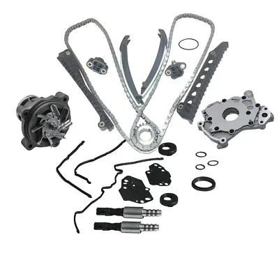Timing Chain Kit Oil&Water Pump Cover Gasket For 04-08 Ford F150 Lincoln 5.4L 3V • $115.99