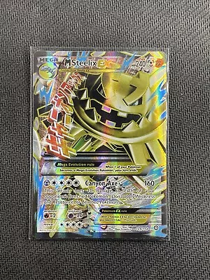 Pokemon Card M Steelix EX Mega Ultra Rare 2016 Steam Siege Full Art Holo 109/114 • $3.25