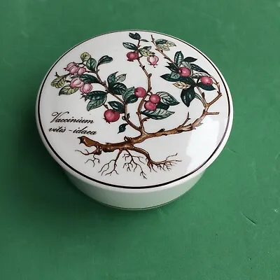 Villeroy & Boch Botanica - 4  Round Trinket Box W/ Lid - Vaccinium Vitis Idaea • $9