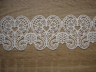 Heart Pattern Edible Lace For Cake Decoration  • £1.80