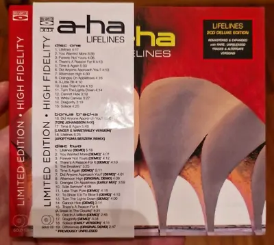 A-ha | LIFELINES 💿 DELUXE Edition 2-CD GOLD Blue Spec High Fidelity 2019 AHA • £39.56