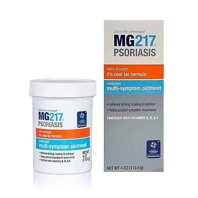 MG217 Psoriasis Extra Strength Multi Symptom Coal Tar Ointment 4oz -Fresh Expiry • £22.90