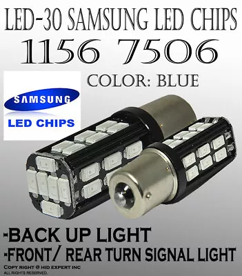 Samsung Canbus LED 1156 7056 3497 30W High Power Hyper Blue Tail Brake Bulb A135 • $6.29