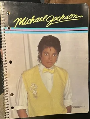1984 Triumph Merchandising. Inc. Michael Jackson Notebook Vintage 50 Sheets  • $19