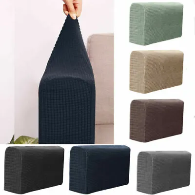 2PCS Removable Armrest Covers Arm Chair Stretchy Chair Sofa Couch Arm Protector • $13.25