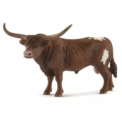 Schleich Texas Longhorn Bull Toy Figure SC13866 • $16.65