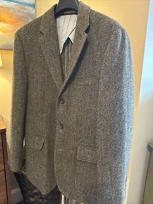 J Crew Ludlow X MOON English Tweed Wool Gray Herringbone 3Btn Blazer Jacket 40r • $40