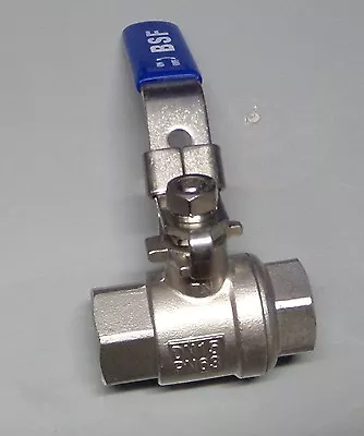 £14.50 • Buy BSP Stainless Steel 2 Piece Ball Valve