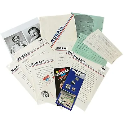 1976 Norris Racing Team Buddy Baker NASCAR Media Info Press Kit Bud Moore Photo • $24