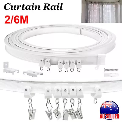 Bendable Flexible Curtain Track Rod Rail Ceiling Window Caravan Straight Bay AUS • $21.59