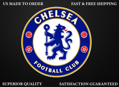 $6.19 • Buy Chelsea Football Club Soccer Sticker Vinyl Decal Car Truck Bumper Water Resist