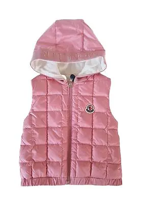 Moncler Girl's Sleeveless Down Jacket With Hood JOUZAS Pink • $268.71