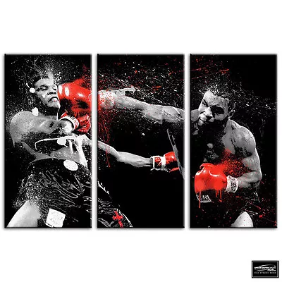 Mike Tyson Boxer SPORT     Sports BOX FRAMED CANVAS ART Picture HDR 280gsm • £24.99