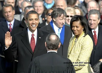 President Barack Obama Sworn In PHOTO First Inauguration Michelle Obama Family • $5.48