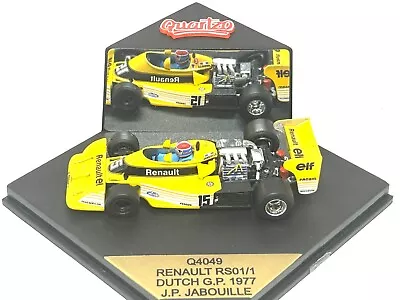 £9.99 • Buy 1:43 Scale Quartzo Renault RS01/1 F1 Car J P Jabouille 1977 Dutch Grand Prix