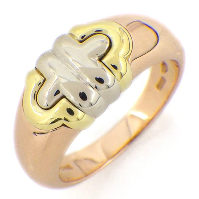 $790 • Buy BVLGARI Ring Parentesi 750(18K) Tri-Color Gold US6