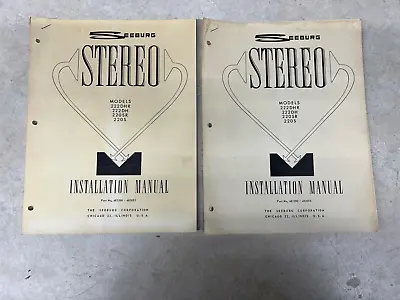 Seeburg Stereo Installation Manual Model 222DHR 222DH 220SR  220S • $33.25