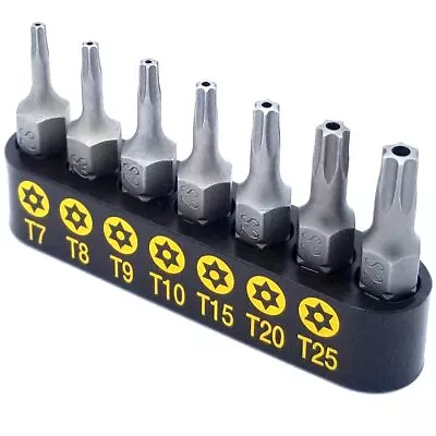 VETCO 7-Piece Security Torx Bit Set T-7 T-8 T-9 T-10 T15 T20 T25 • $13.98