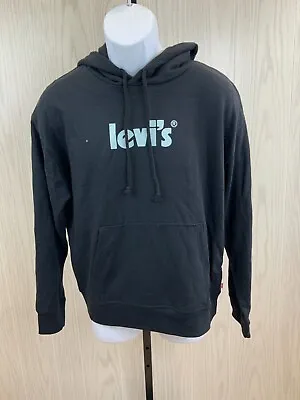 Levi's Graphic Pullover Hoodie Women's Size M Black NEW MSRP $59.50 • $29.75
