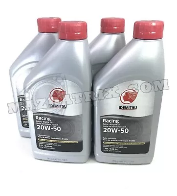 Idemitsu 20W-50 Oil For Mazda Rotary Engines - 4 Quarts - RX7 RX813B 12A 20B • $105.62