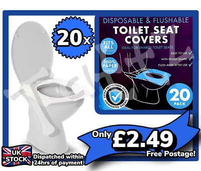 £2.49 • Buy Disposable Toilet Seat Covers X20