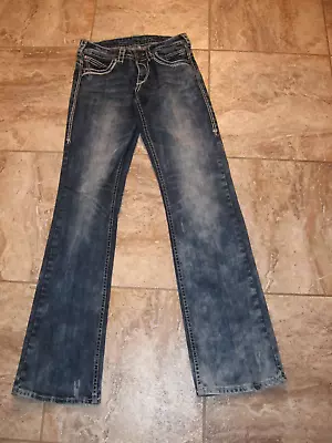 NICE !!  Cowgirl Tuff OMG  Western Jeans Bootcut 27 X 35 Stretch • $29.99