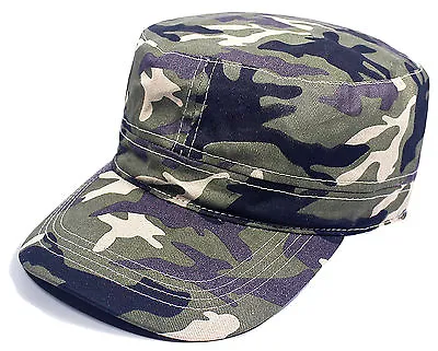 £3.28 • Buy Camouflage Jungle Army Cap -Camo Hat - Military, Geocaching, Hunting 100% Cotton