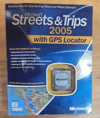 Microsoft Streets & Trips 2005 With GPS Locator For Laptop Computer • $29.99