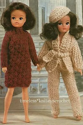 £3.60 • Buy Knitting Pattern For Sindy / Barbie Doll Clothes Dress, Jacket, Trousers -(copy)