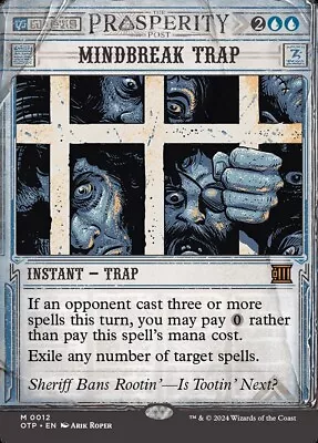 MTG Mindbreak Trap Extended Art Showcase (0012) OTP Breaking News • $36