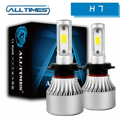 ALLTIMES H7 LED Headlight Kits 2-Side 270° Bulbs 36W 3600LM 6000K White COB • $8.98