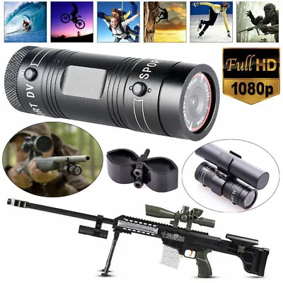 $39.99 • Buy Shotgun Gun Camera 1080P Full HD Action Video Camcorder For Clay Shooting Hunt