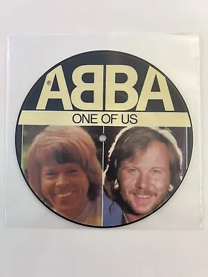 ABBA One Of Us 7  Single Picture Disc UK 1981 Epic EPC A 11-1740 • £3.99