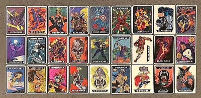 $14 • Buy 1993 Marvel Masterpieces Vending Machine Foil Prism Stickers Singles You Choose