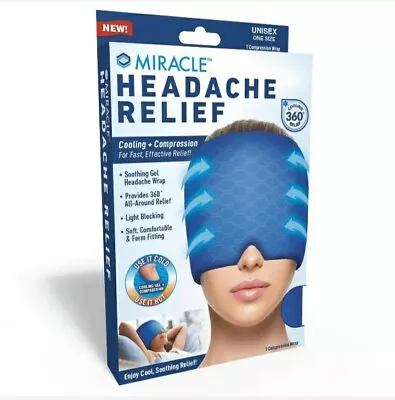 Miracle Headache Relief Cooling And Compression Cap 360 Degree Head Coverage • $28.69