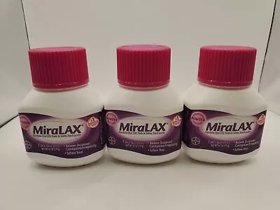 3 X MiraLAX Laxative Powder 4.1oz Each Constipation Relief Exp 04/25 • $19.95