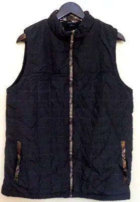 RealTree Insulated Camo Large Mens Black Vest Water Resistant • $19.79