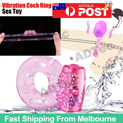 Vibrating COCK Ring Rabbit Vibrator Couple Penis Clit Butterfly TWIN Sex Toy • $5.55