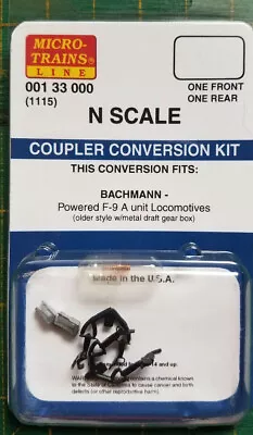 N Scale MICRO TRAINS 001 33 000 Coupler Conversion Kit 1115  Bachmann F-9  A • $9