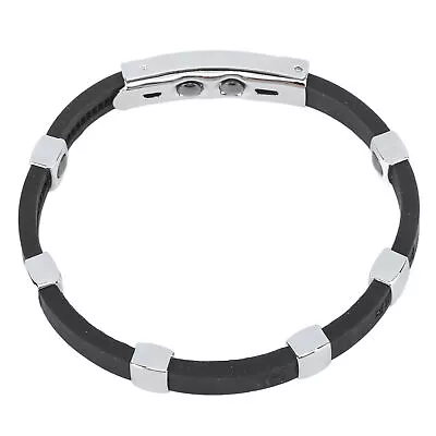 Magnetic Negative Ion Bracelet Waterproof Silicone Sports Bracelet Wristband • £12.60