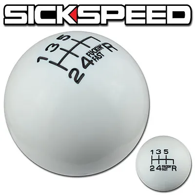 White/black Fing Fast Shift Knob For 6 Speed Short Throw Shifter 10x1.25 K09 • $22.85