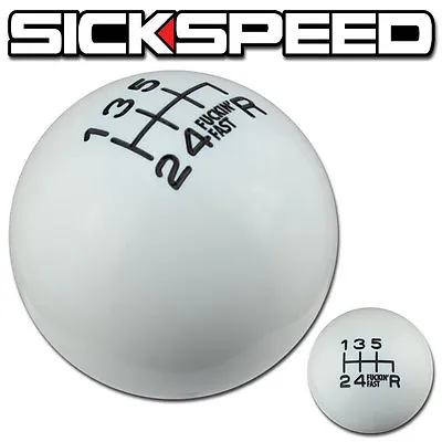 White/black Fing Fast Shift Knob For 6 Speed Short Throw Shifter 10x1.25 S09 • $26.88