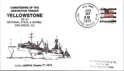 USS Samuel Gomper - 1.27.1979 - Yellowstone Christening - F50971 • $2.99